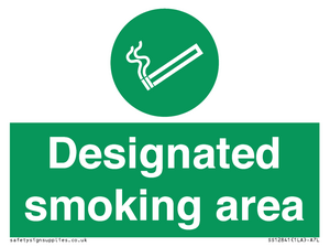 Designated smoking area